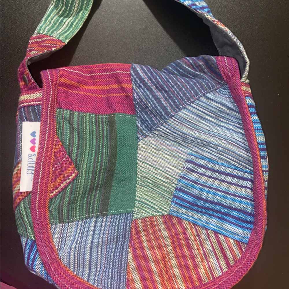 Obie Bean and Dolly multi patch purse